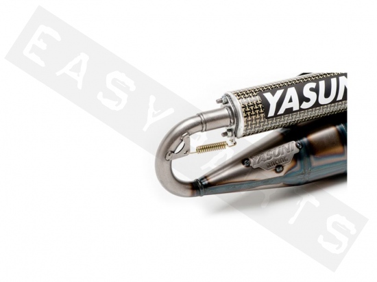 Uitlaat YASUNI R Aluminium Derbi (Morini)/ Peugeot horizontaal AIR